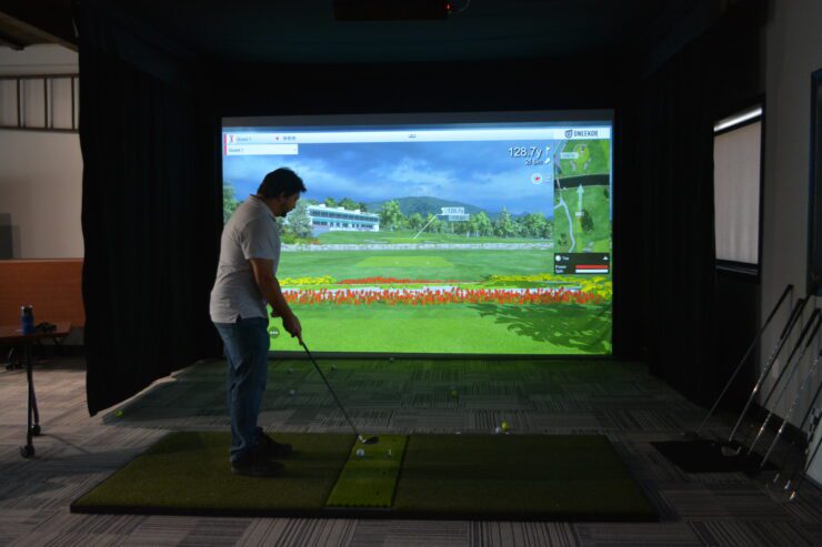 Golf Simulator at our Columbus office