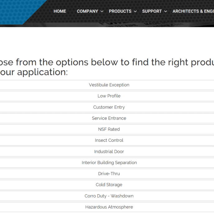 Powered air product select